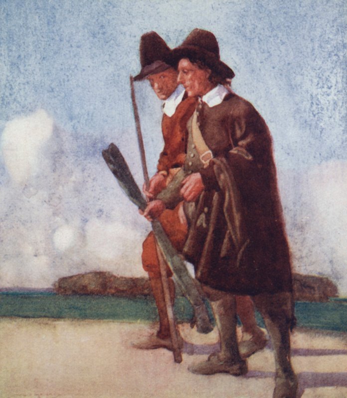 Izaak Walton による The Compleat Angler のイラスト (カラー リソ) 作： ウィリアム・リー・ハンキー