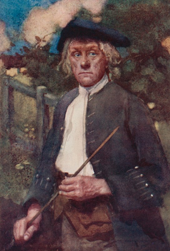 Oliver Goldsmith による The Deserted Village のイラスト (カラーリソ) 作： ウィリアム・リー・ハンキー