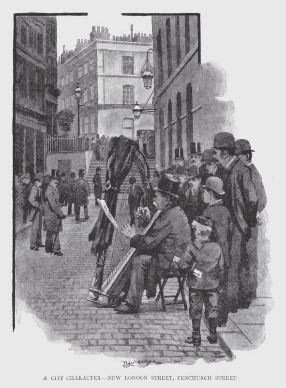A City Character, New London Street, Fenchurch Street (litho) 作： ウィリアム・ルーカー