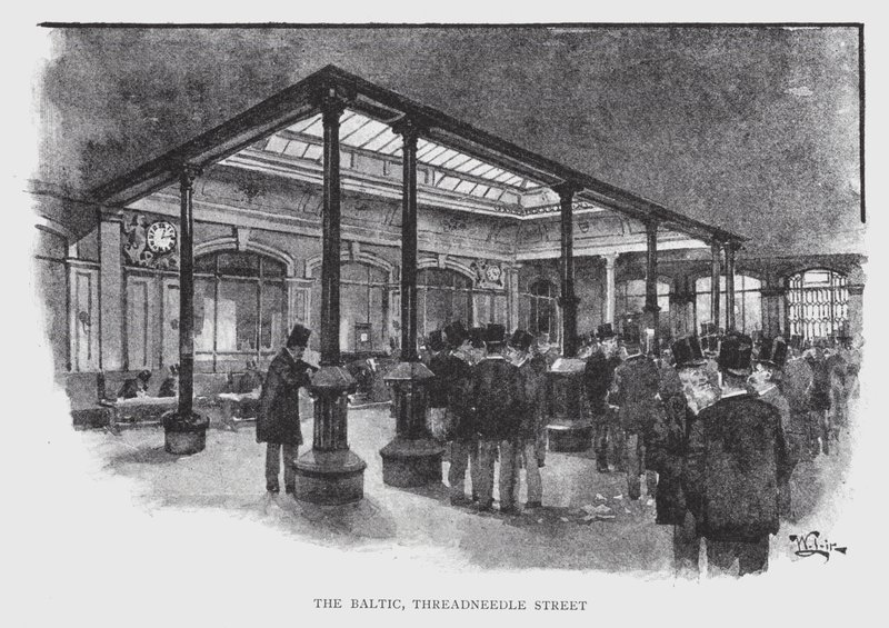 The Baltic, Threadneedle Street (litho) 作： ウィリアム・ルーカー