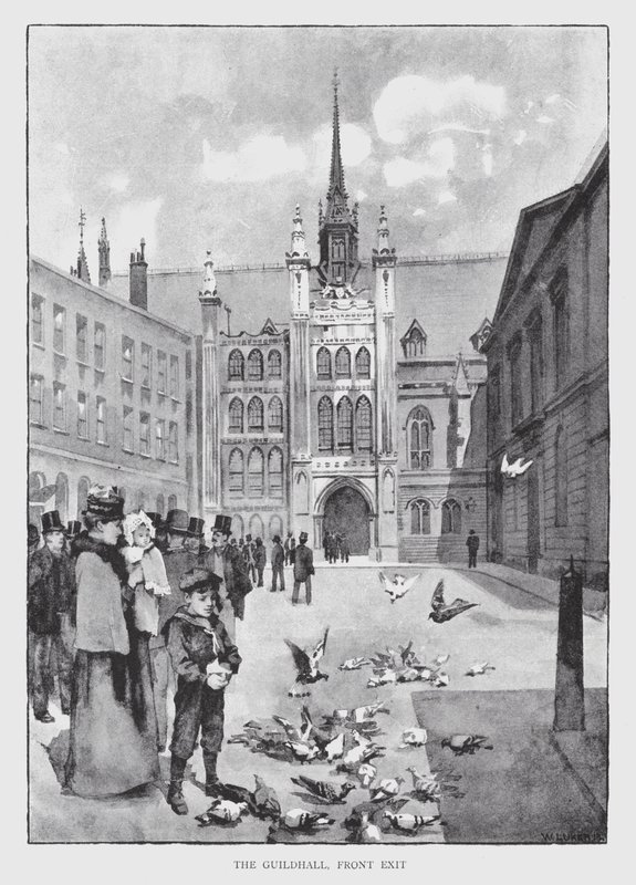 The Guildhall, Front Exit (litho) 作： ウィリアム・ルーカー