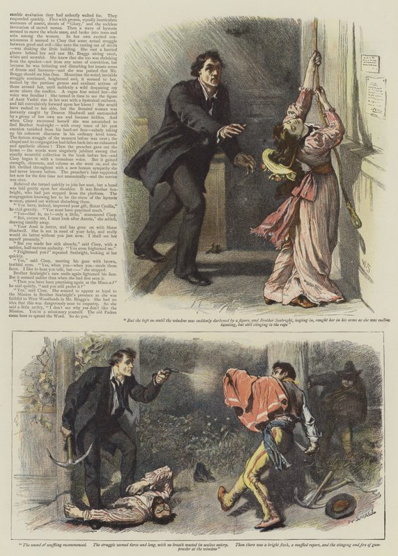 西の森のエピソードのイラスト、Bret Harte（chromolitho） 作： ウィリアム・スモール