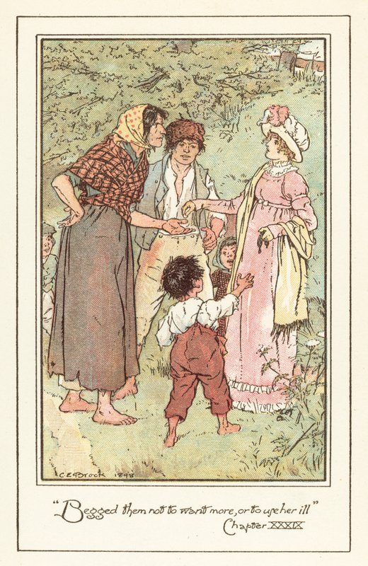 Jane Austens Emmaのイラスト 作： チャールズ・エドマンド・ブロックの後