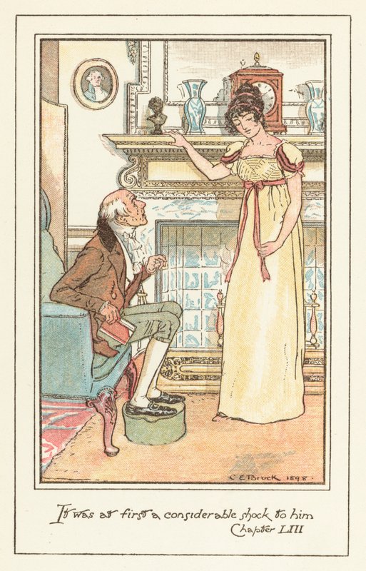 Jane Austens Emmaのイラスト 作： チャールズ・エドマンド・ブロックの後