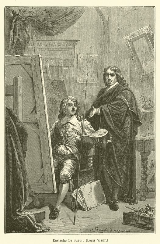 Eustache Le Sueur、Louis Vitet 作： エミール・アントワーヌ・ベヤードの後