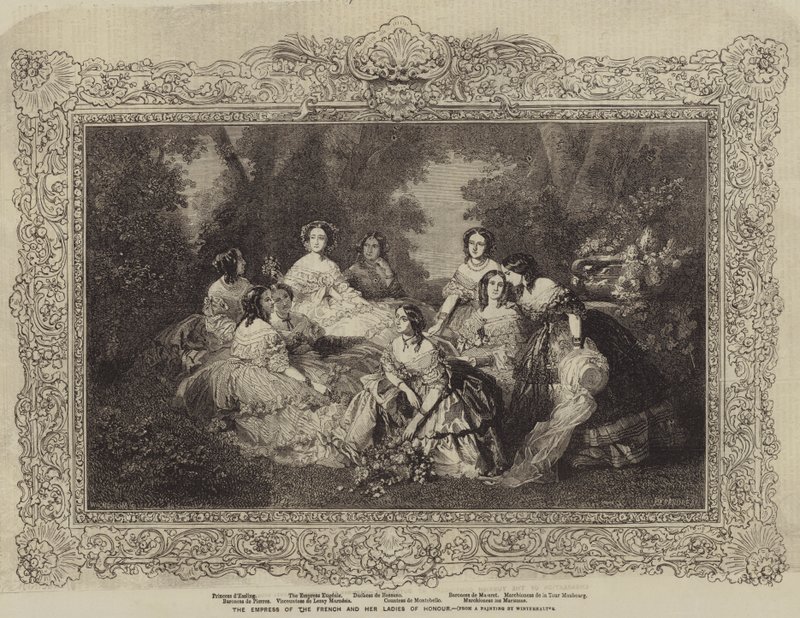 フランスの皇后と彼女の名誉の女性 作： Franz Xaver Winterhalterの後