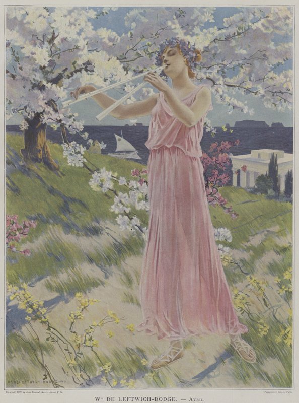 アヴリル（4月） 作： William de Leftwich Dodgeの後
