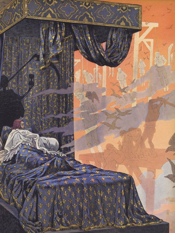 フランス統治時代に行われた恐怖の悪夢を体験したフランスのルイ11世 作： Onfray de Breville Jobの仮名