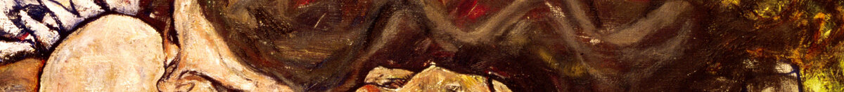 抱擁、1917年 (Egon Schiele), Detail: Verschlungene Köpfe