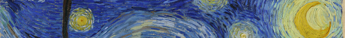 星月夜 (Vincent van Gogh), Detail: Leuchtender Sichelmond