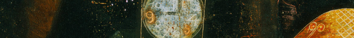魚の魔法 (Paul Klee), Detail: Uhrturm mit Zifferblatt