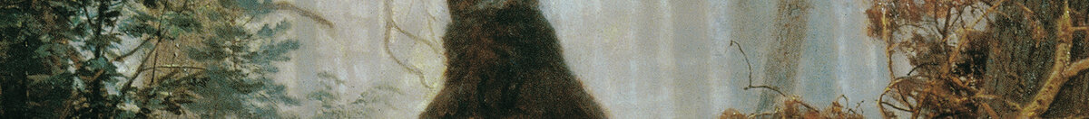 松林の朝 (Ivan Ivanovich Shishkin), Detail: Aufrecht stehender Bär