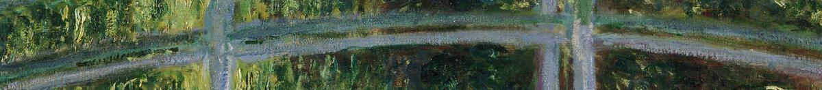 日本の太鼓橋と睡蓮の池、ジヴェルニー (Claude Monet), Detail: Japanische Brücke
