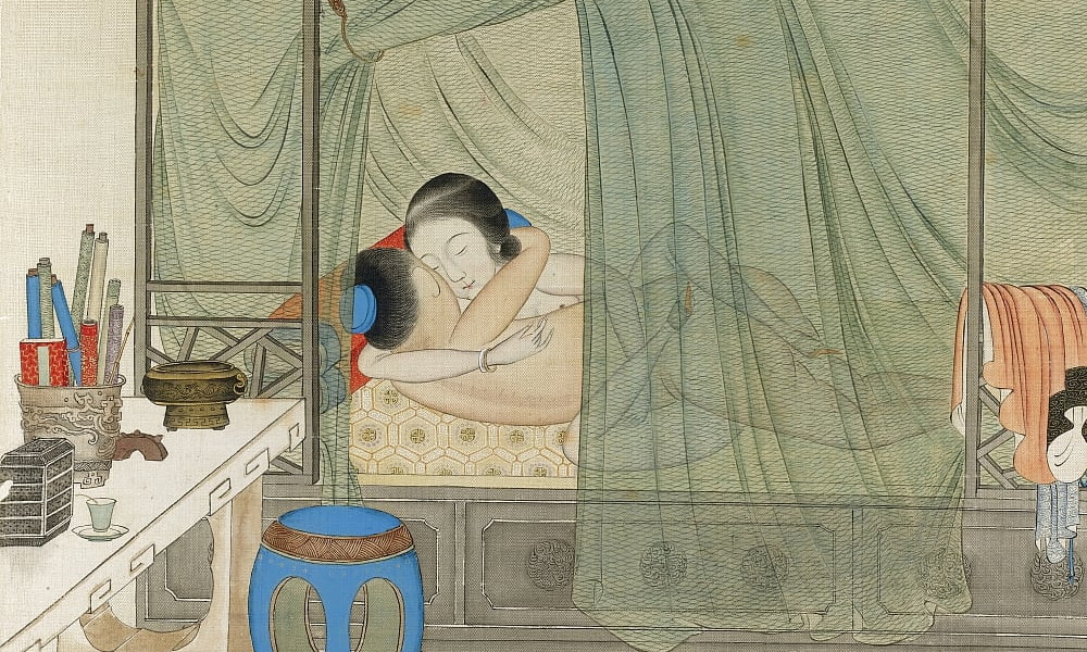 瞑想。　裸婦画　アクリル画 裸婦画146 A4サイズ