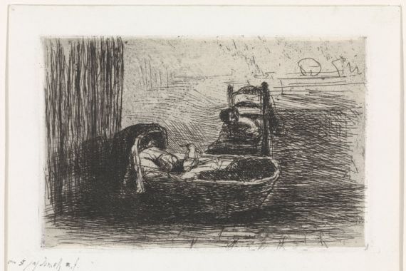 Jozef Israëls (signed by artist)