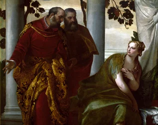 スザンヌと老人たち」詳細絵画：パオロ・カリアリ・ディット・パオロ・ヴェロネーゼ（1528-1588