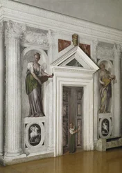 十字架の間（sala a crociera）の眺め、1561年頃（フレスコ画