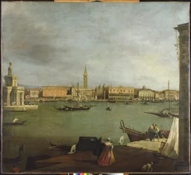 北を見るサン・マルコのバチーノ（油彩・キャンバス）