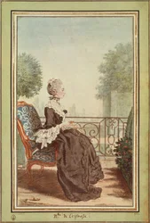 ジャンヌ・ジュリー・エレオノーレ・ドゥ・レスピナス女史（ルイ・ド・カルモンテル（1717-1806）作）、エングレーヴィング