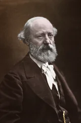 Eugene Viollet Le Duke、1870～1875年頃（白黒写真）