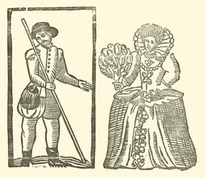 The Roxburghe Ballads』（木版画）のイラスト