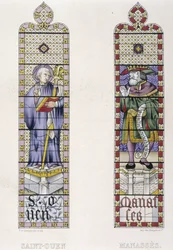 St OuenとManasses、Church St Ouen de Rouenを代表するステンドグラスのステンドグラス