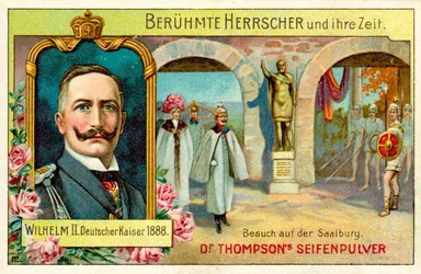 ドイツ・ザールブルグを訪れたカイザー・ウィルヘルム2世（クロモリト