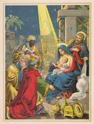 三賢者（カラーリトグラフ）