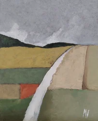 白い道