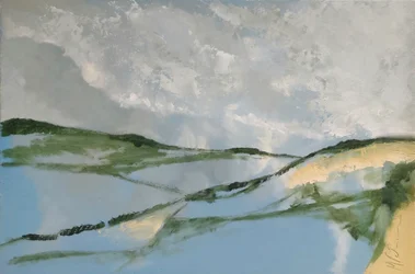 空にそびえる丘