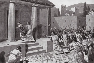 アルカンダーのブラインド リュクルゴス（リトグラフ）