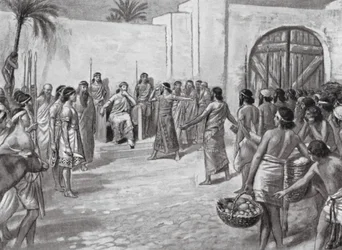 ハンムラビ裁判（リトグラフ）