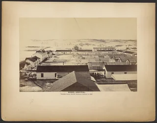 1864年1月5日、フェアファックス神学校方向を見たシッケル病院。