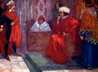 ...私はあなたを刑務所に送ります、ガスコイン裁判官、14世紀、1905年