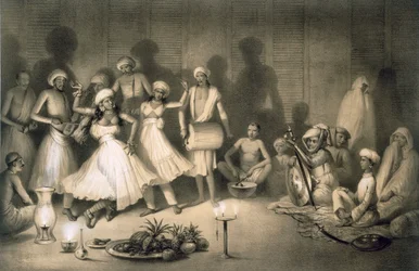 ナウチ娘のダンス、パブ。1858.