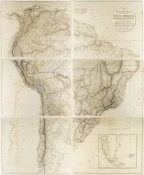 南アメリカの物理的・政治的区分の概要