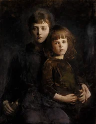 メアリーとジェラルド・セイヤーの兄弟姉妹、1889年。