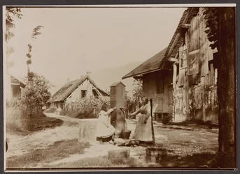 Aix les Bains-大港の近く、1902年6月27日（ゼラチンシルバープリントアウト紙