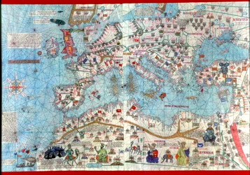 カタルーニャ・アトラス、1375年（地図）
