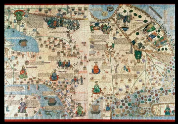 カタルーニャ・アトラス、1375年（地図）