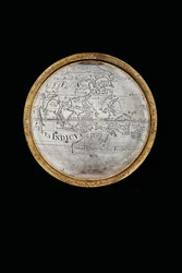 1697〜99年、アウグスブルクのヘラクレスとアトラスによってサポートされた、地球と天体の2つの地球儀