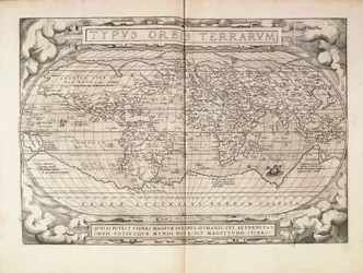 アブラハム・オルテリウスの『Theatrum Orbis Terrarum』から、アントワープで印刷された平面図。