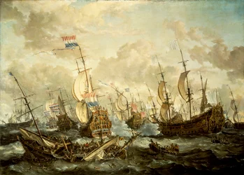 HMS「ロイヤル・プリンス」と他の艦船、フォーデイズ・バトルにて