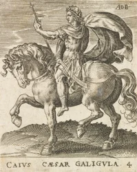 馬に乗った12人のシーザーズからのカイウス・シーザー・ガリグラ。 1565-1587年、約。 1565-1587。