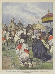 エリトリア植民地の西部地域への市民知事の旅