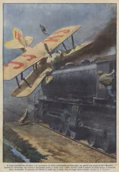 電車と飛行機の最初の衝突