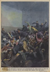 ポルトガルの国では、ホールが観客で混雑していた間に、映画館のフロアが崩壊しました