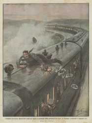 トスカーナで電車を出るときに、ワゴンで鉄道のランプの運転手が忘れましたか？