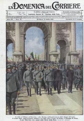 五日間の記念日に、軍と海軍にミラノの当事者