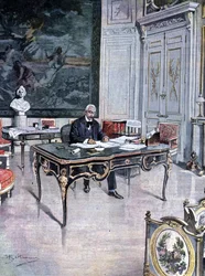 フランス共和国大統領Félix Faure（1899年） イラスト：Achille Beltrame